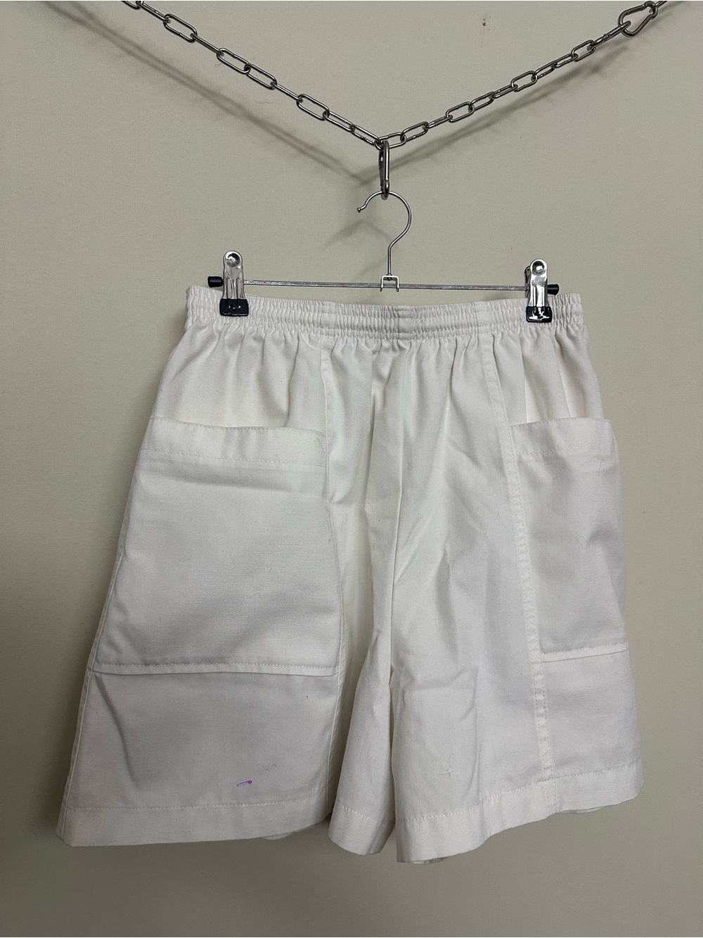 White Cargo Shorts